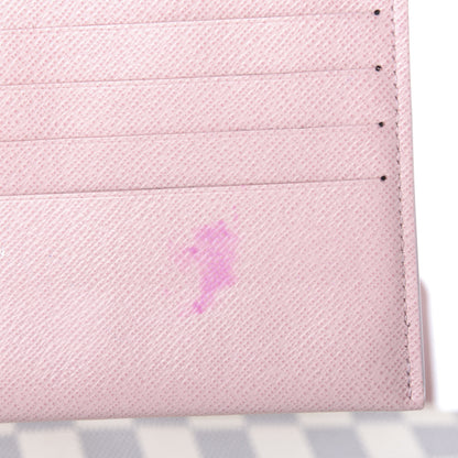 Louis Vuitton Damier Azur Pochette Felicie Chain Wallet Rose Ballerine 7 of 10