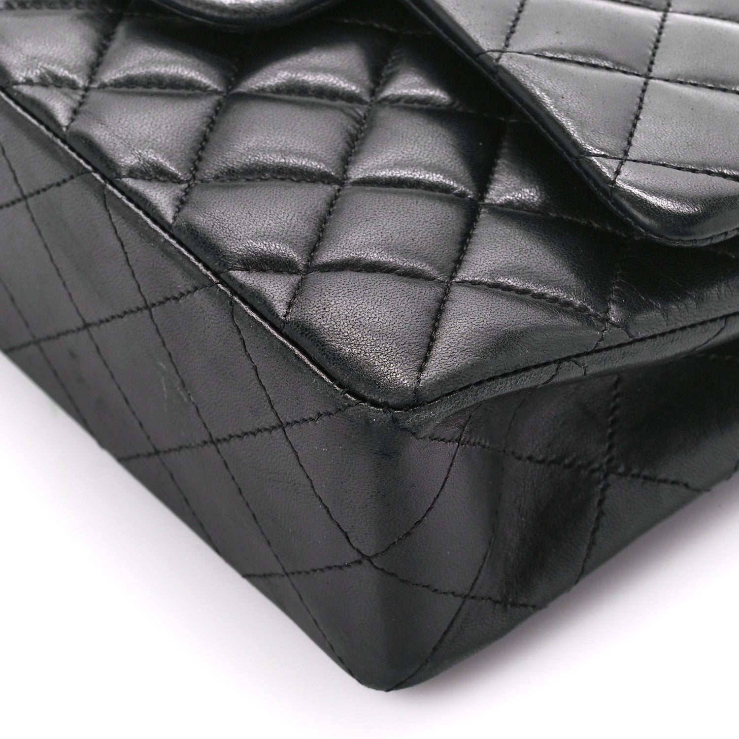 Chanel Lambskin Quilted Small Double Flap Black 10 of 15