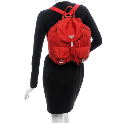 Prada Nylon Vela Medium Backpack Rosso 2 of 6