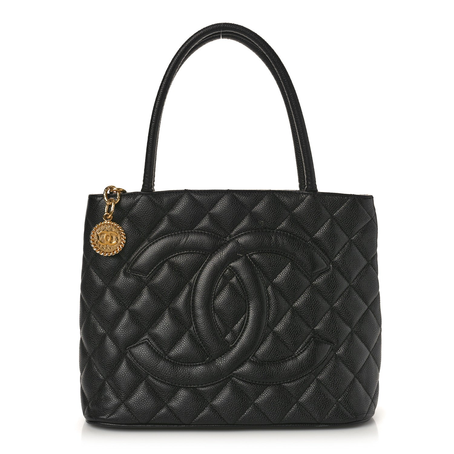 Chanel Caviar Quilted Medallion Tote Black 1 of 12