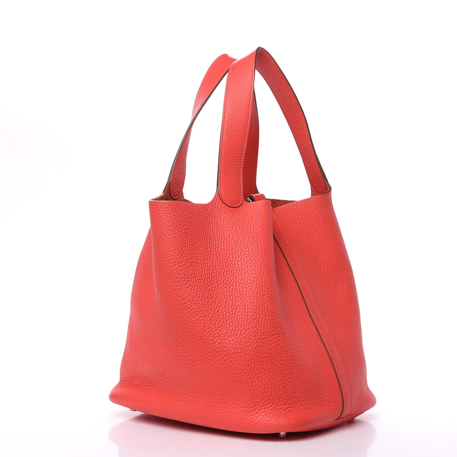 Hermes Taurillon Clemence Picotin Lock 26 GM Bougainvillea 3 of 14