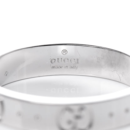 Gucci 18K White Gold 4mm Icon Thin Band Ring 58 8.25 4 of 7