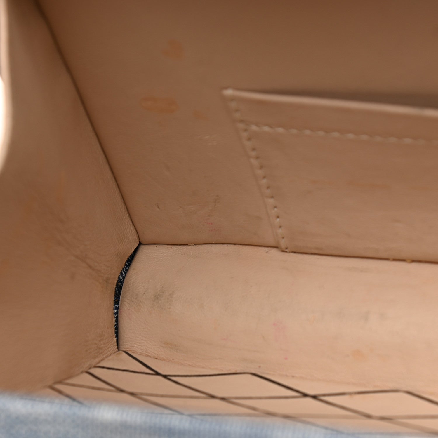 Louis Vuitton Coated Canvas Denim Petite Malle Blue 11 of 12