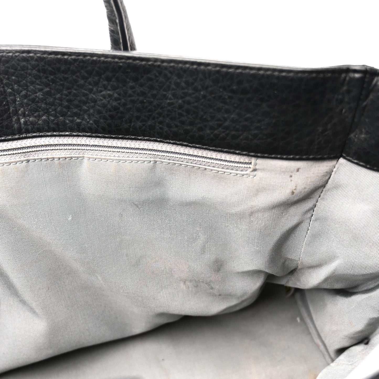 Calfskin Cerf Executive Shopper Tote Black