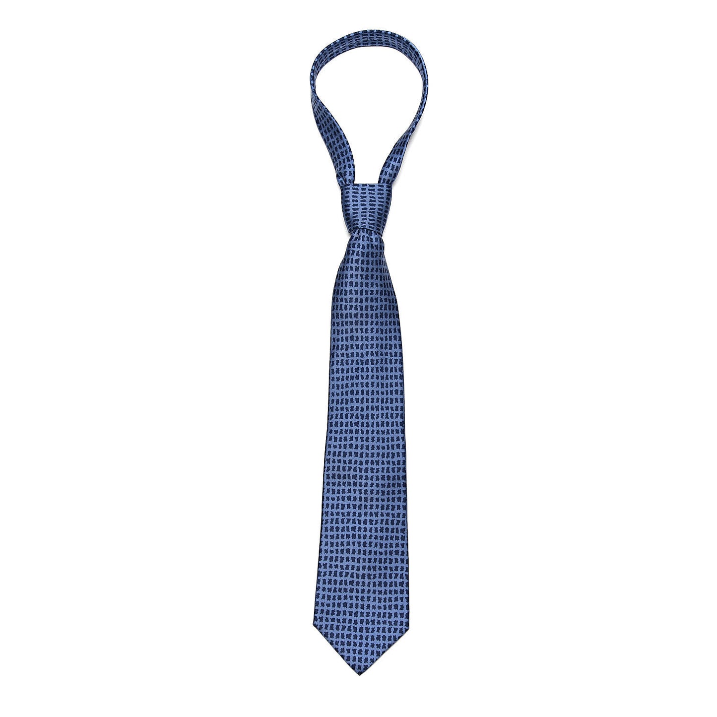 Woven Silk Mens Neck Tie Bleu