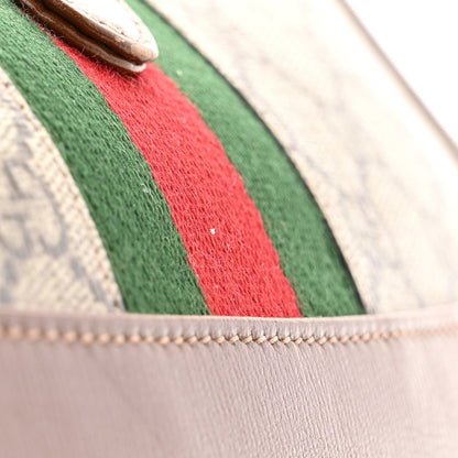 Gucci GG Supreme Monogram Azalea Calfskin Web Medium Jackie 1961 Hobo Beige Ebony Brown Sugar 14 of 14