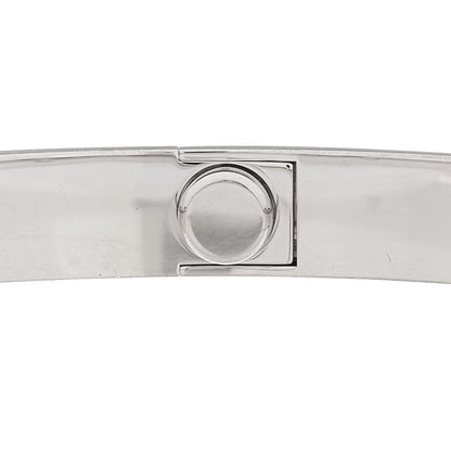 Cartier 18K White Gold 4 Diamond Love Bracelet 19 7 of 9