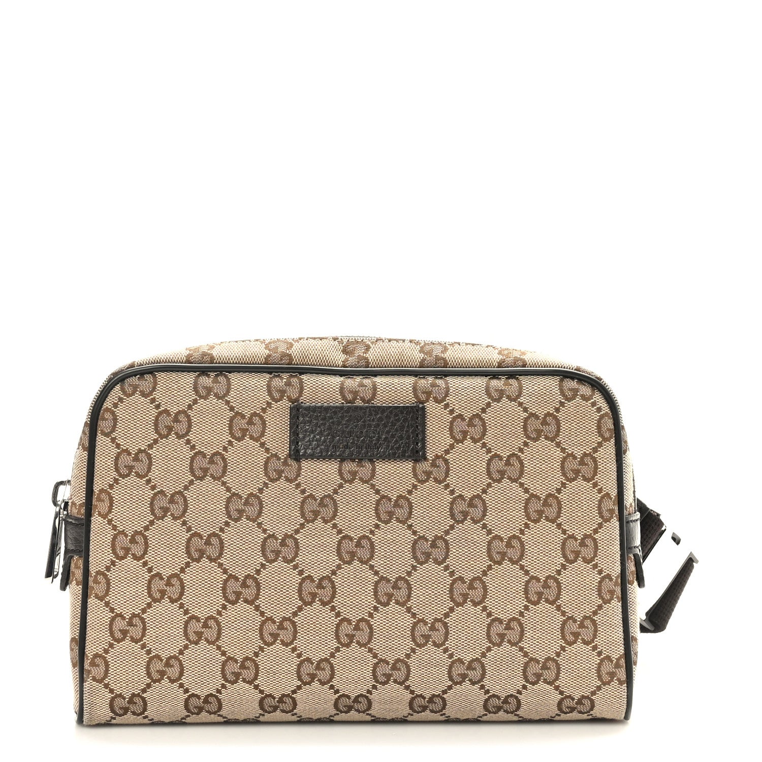Gucci Monogram Dollar Calfskin Belt Bag Beige Ebony Testa di Moro Marrone Scuro 1 of 10