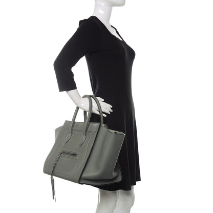 Celine Supple Calfskin Medium Phantom Luggage Glacier 2 of 10