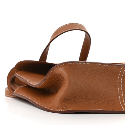 Hermes Taurillon Clemence Halzan 31 Gold 8 of 11