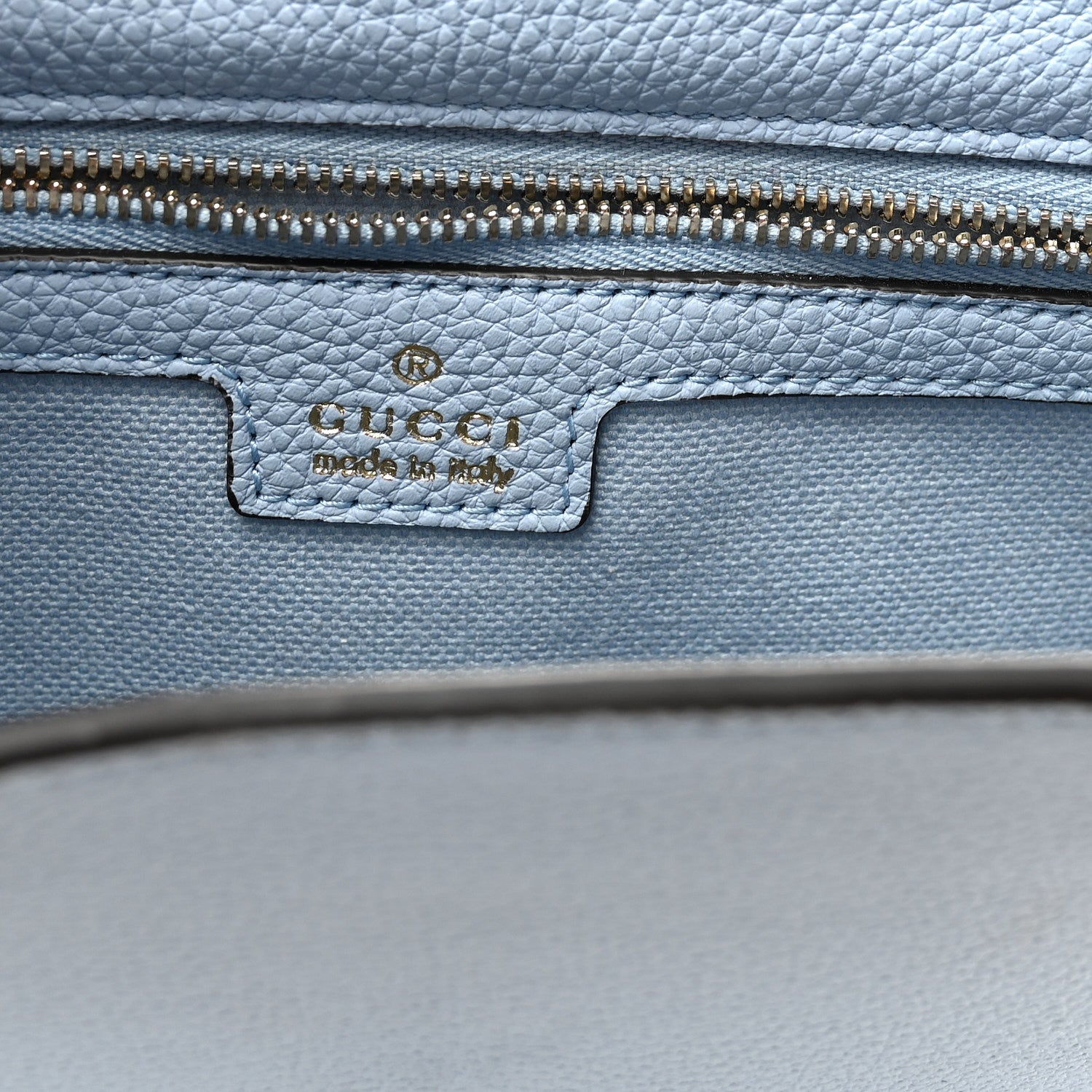 Gucci Grained Calfskin Web Medium Jackie 1961 Hobo Light Blue 6 of 10