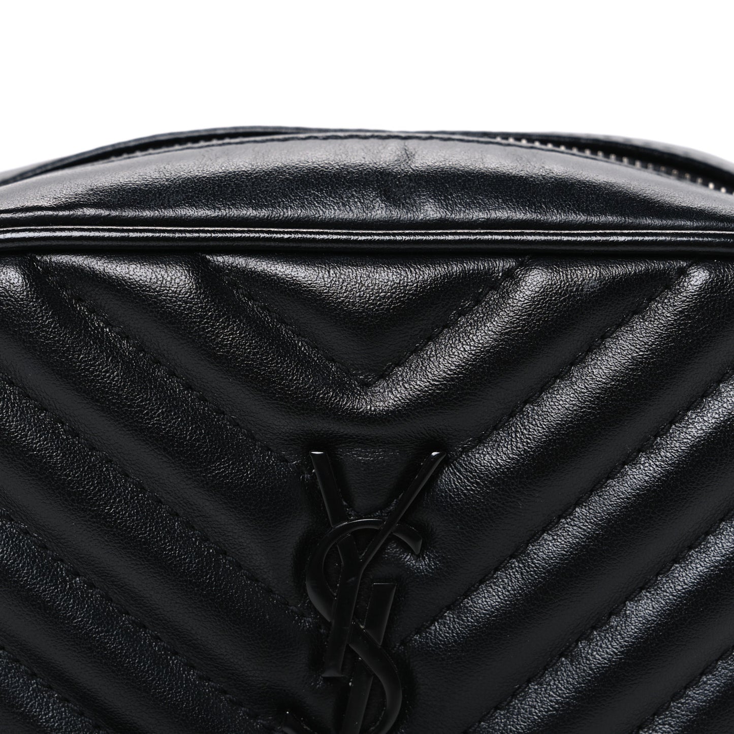 Calfskin Matelasse Monogram Lou Belt Bag Black