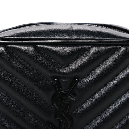 Saint Laurent Calfskin Matelasse Monogram Lou Belt Bag Black 8 of 10