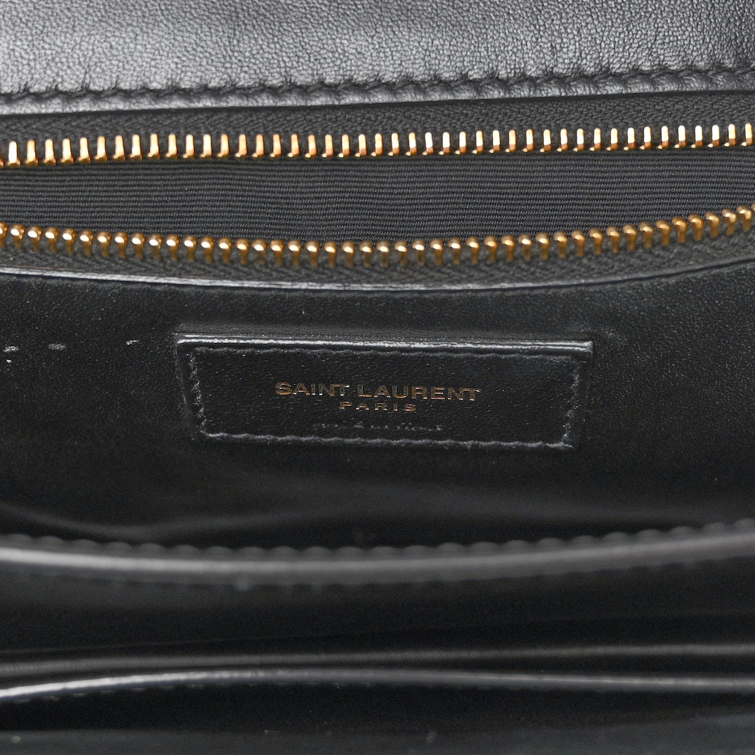Saint Laurent Smooth Calfskin Le Maillon Satchel Black 6 of 11