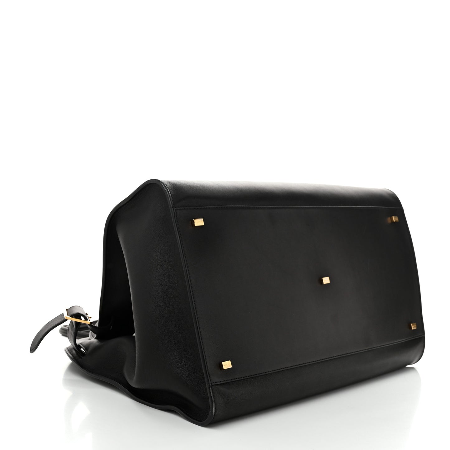 Polished Saddle Calfskin Soft Margaux 17 Black