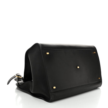 The Row Polished Saddle Calfskin Soft Margaux 17 Black 4 of 9