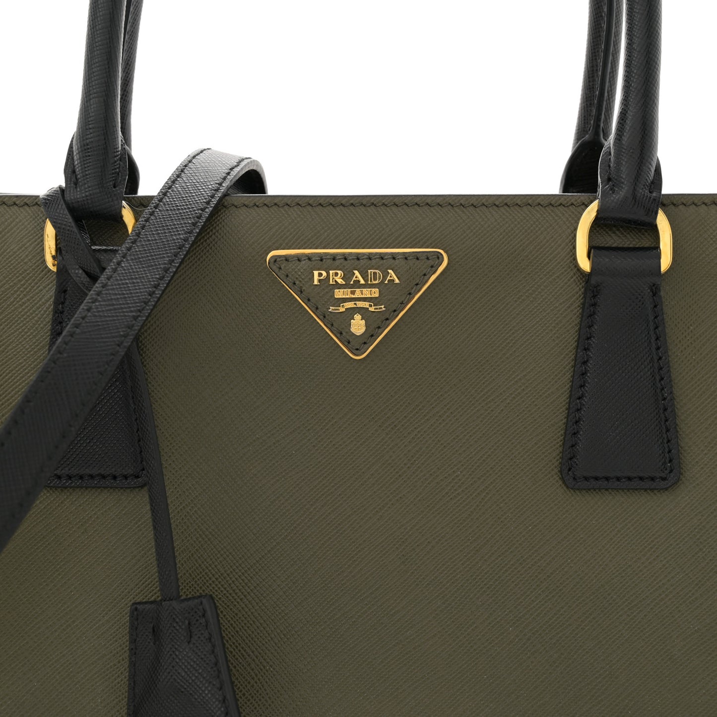 Saffiano Lux Medium Tote Militaire
