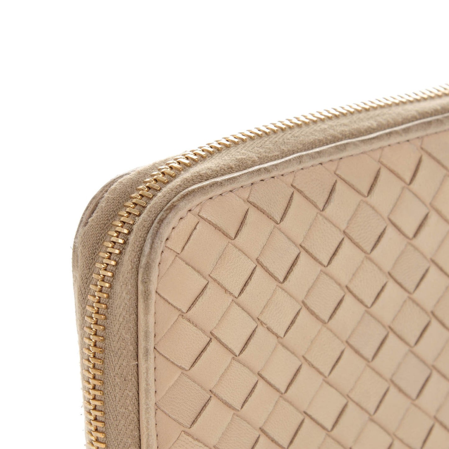 Nappa Intrecciato Zip Around Wallet Limo