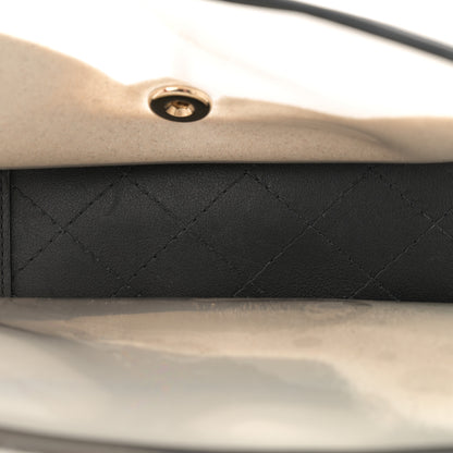 Chanel Lambskin PVC Sand By The Sea Flap With Pearl Strap Black 5 of 11