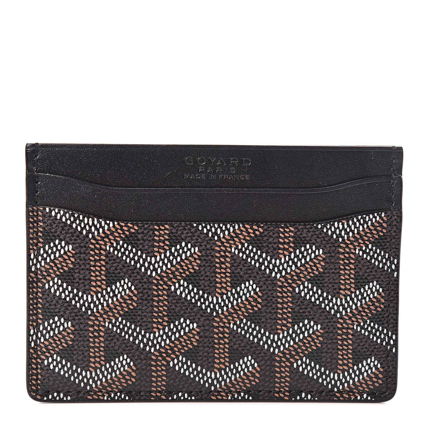 Goyardine Saint Sulpice Card Holder Black