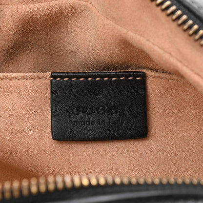 Gucci Calfskin Matelasse Mini GG Marmont Chain Shoulder Bag Black 6 of 10