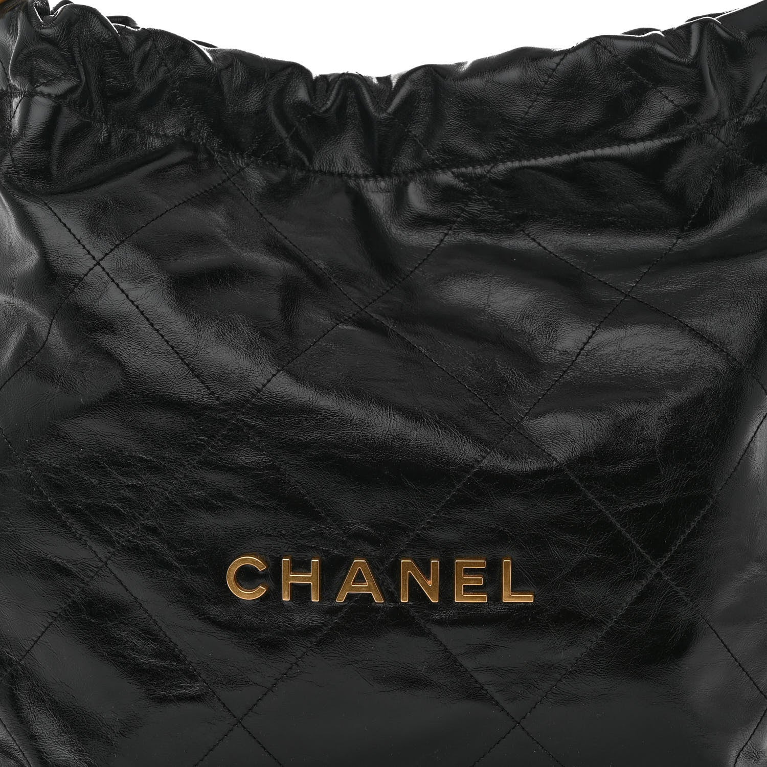 Chanel Shiny Calfskin Quilted Chanel 22 Black 9 of 11
