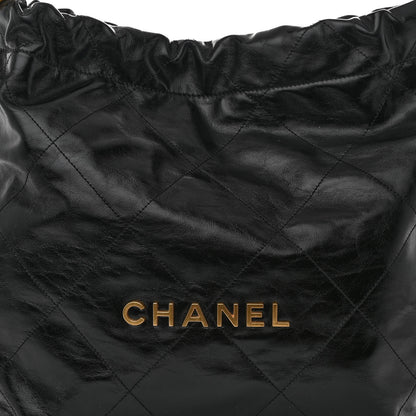 Chanel Shiny Calfskin Quilted Chanel 22 Black 9 of 11