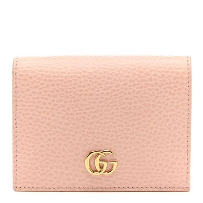 Gucci Dollar Calfskin GG Marmont Card Case Perfect Pink 1 of 7