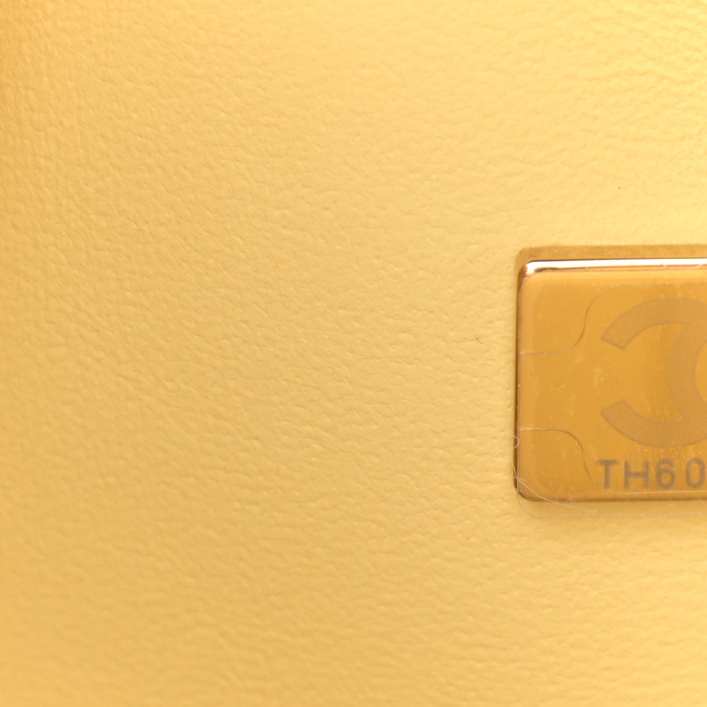 Lambskin Quilted Small Double Flap Yellow