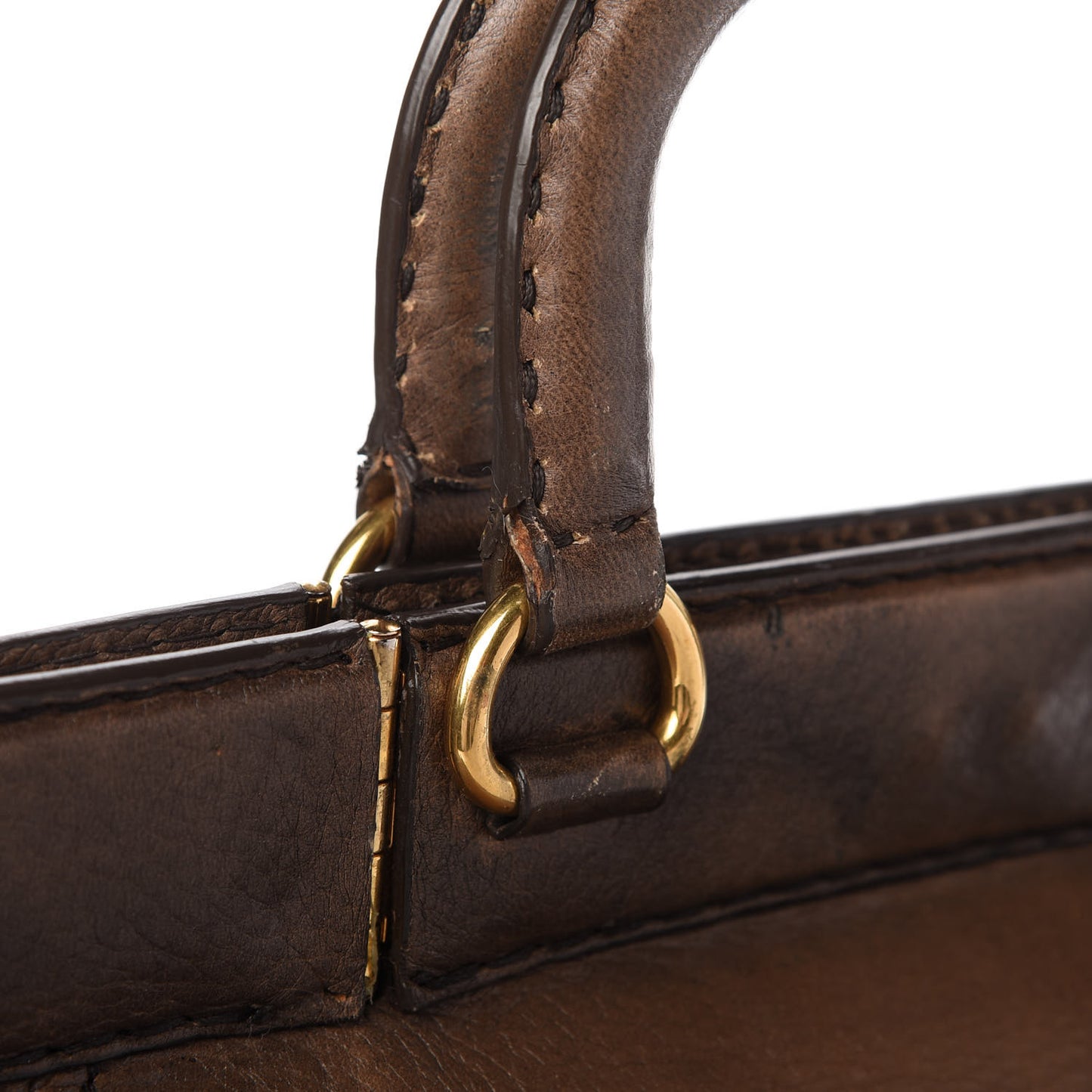 Cervo Antik Top Handle Tote Brown