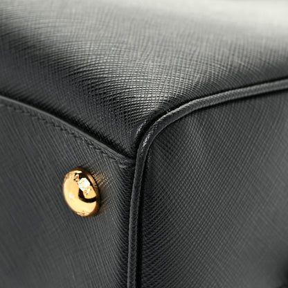 Prada Saffiano Lux Bowling Bag Black 10 of 15