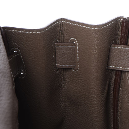 Hermes Taurillon Clemence Retourne Kelly 40 Etoupe 11 of 36
