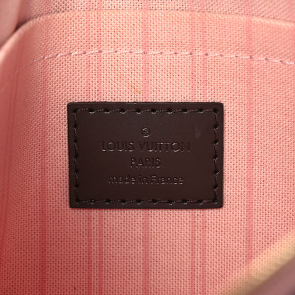 Louis Vuitton Damier Ebene Neverfull MM GM Pochette Rose Ballerine 6 of 8