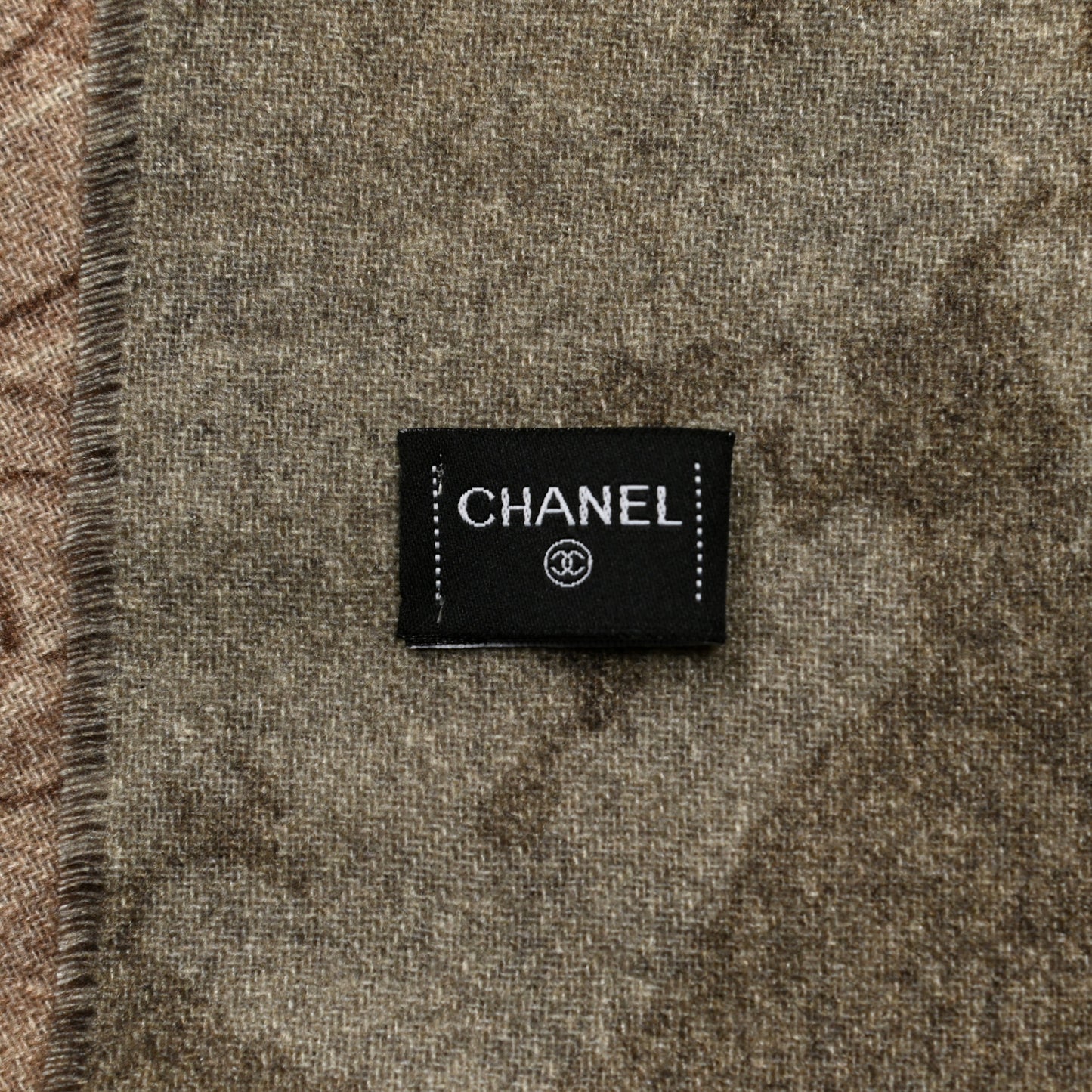 Cashmere CC Map Reversible Stole Beige