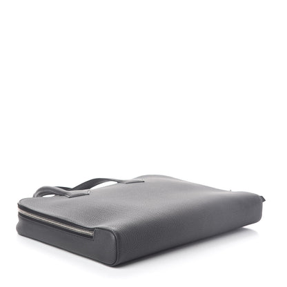Hermes Togo Victoria Light Briefcase Black 4 of 10