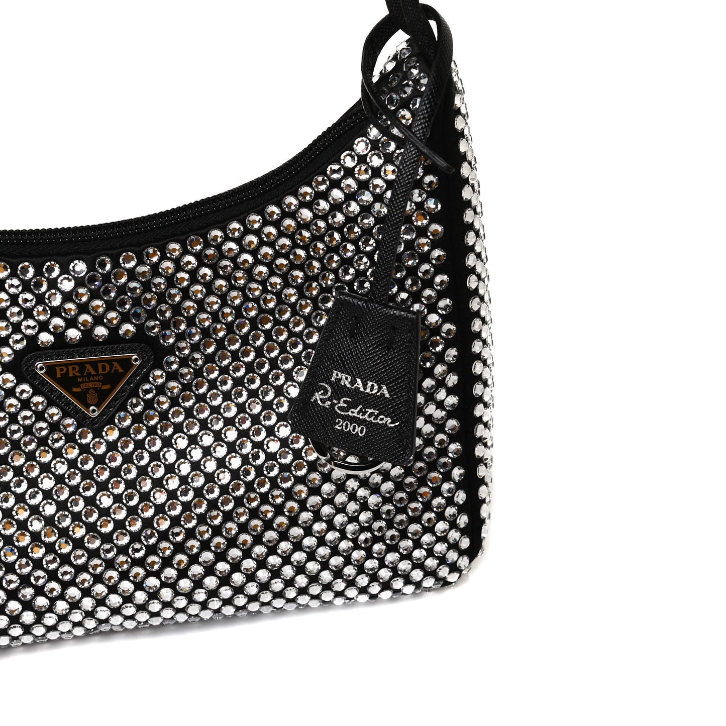 Satin Crystal Mini Re-Edition 2000 Bag Cristal
