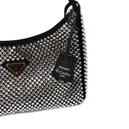 Prada Satin Crystal Mini Re-Edition 2000 Bag Cristal 10 of 11