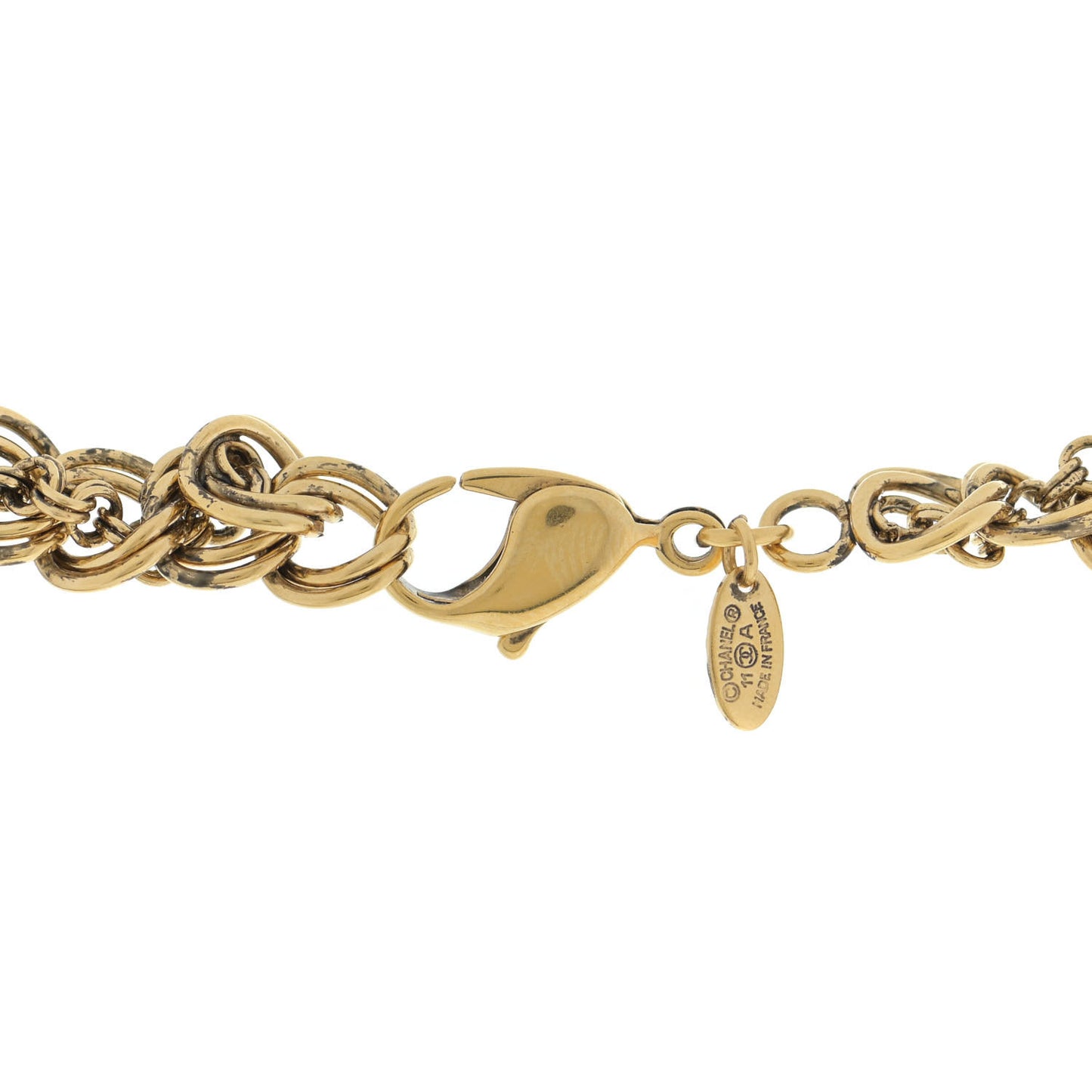 Chain CC Short Necklace Gold