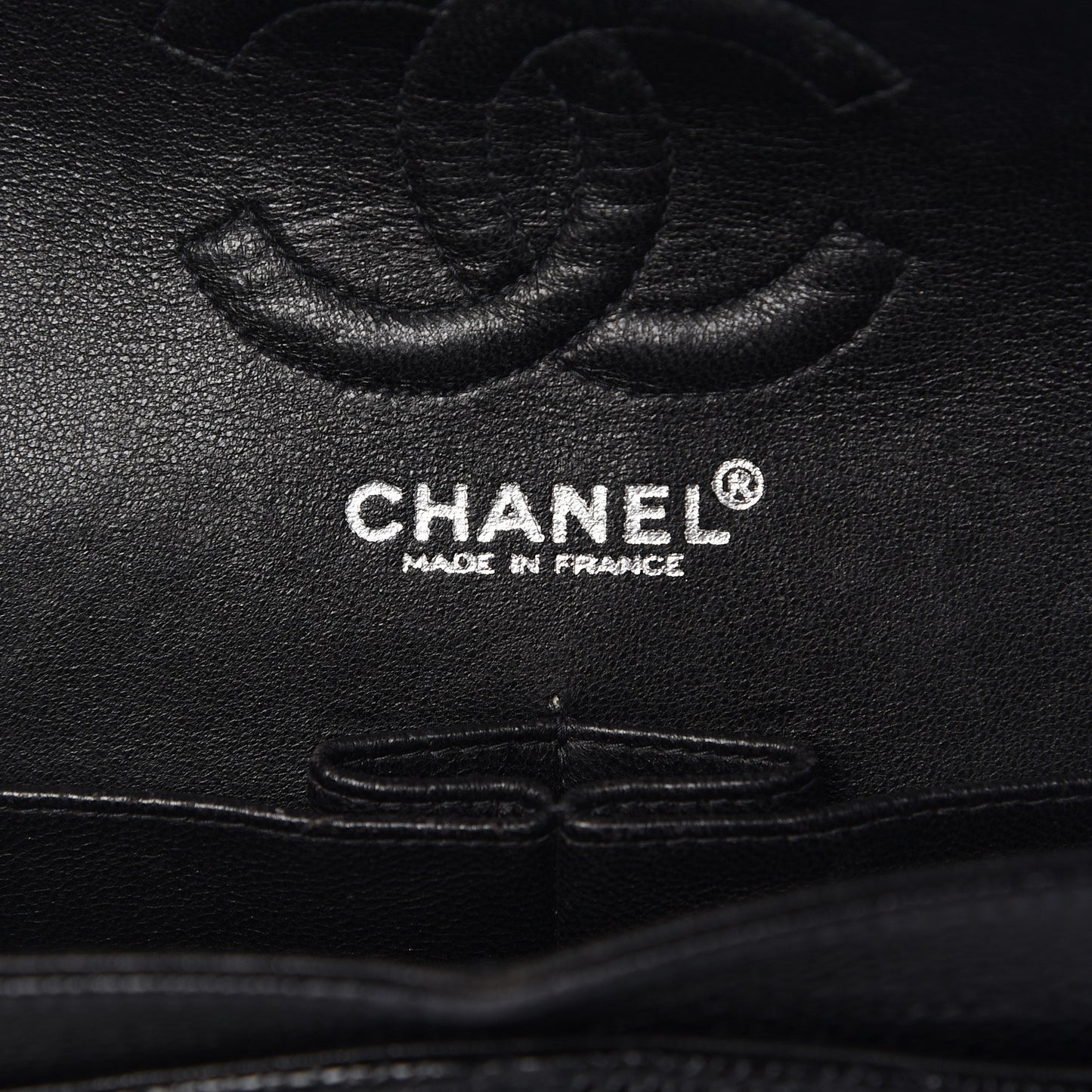 Caviar Quilted Small Double Flap Black