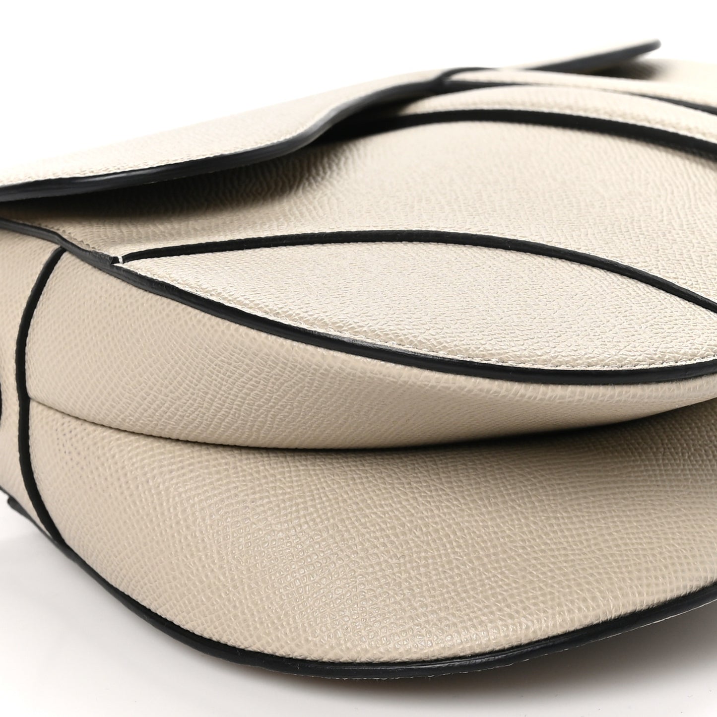 Grained Calfskin Saddle Bag Sand