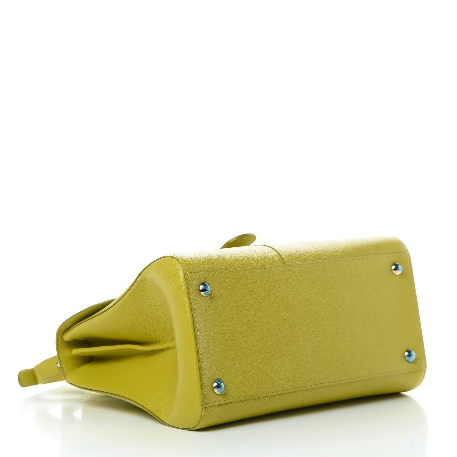 Delvaux Grained Calfskin MM Brillant Satchel Absinthe Lime 4 of 11