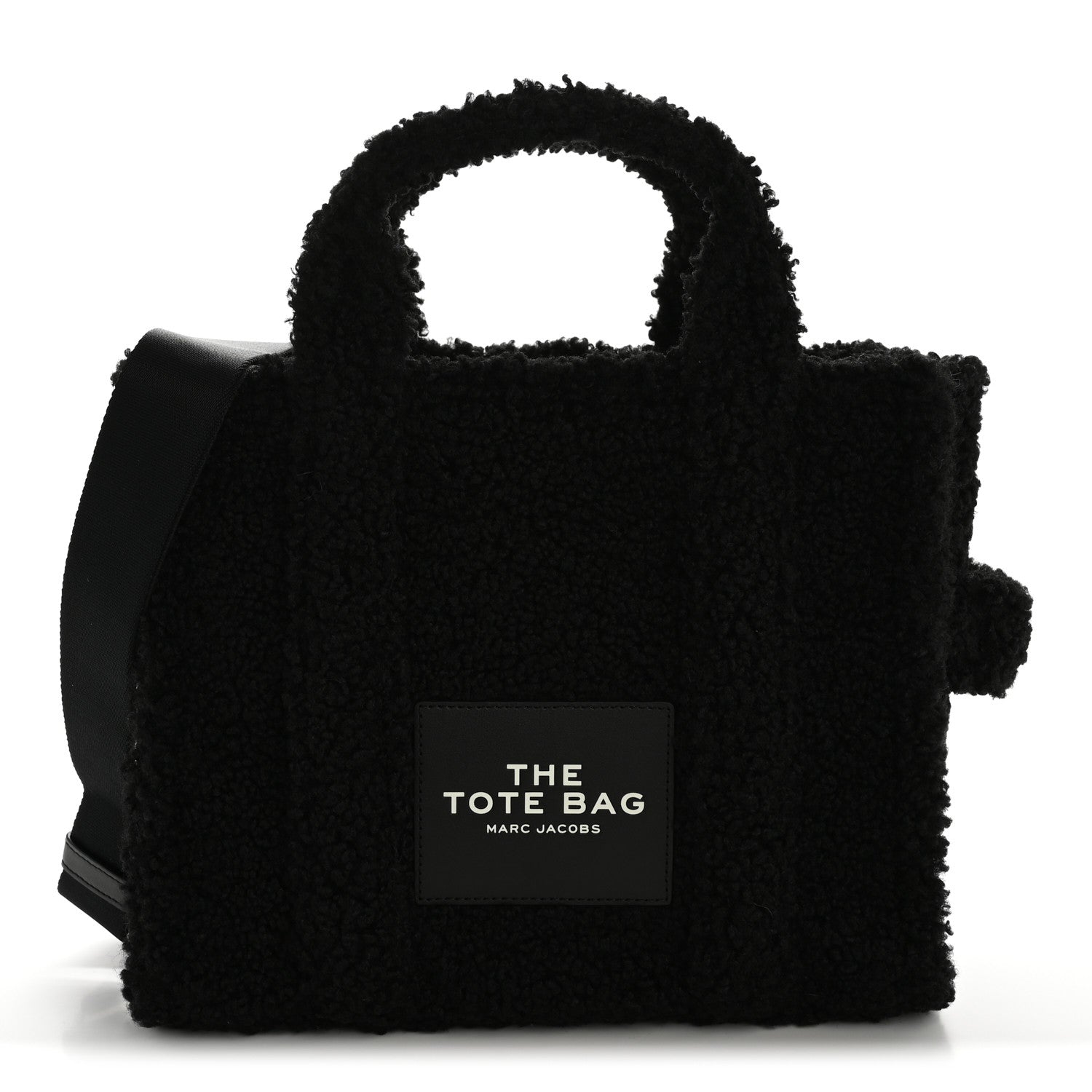 Marc Jacobs Polyester Cotton Medium The Teddy Traveler Tote Bag Black 1 of 9