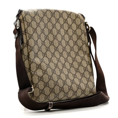 Gucci GG Plus Monogram Small Flap Messenger Bag Beige Dark Brown 3 of 8
