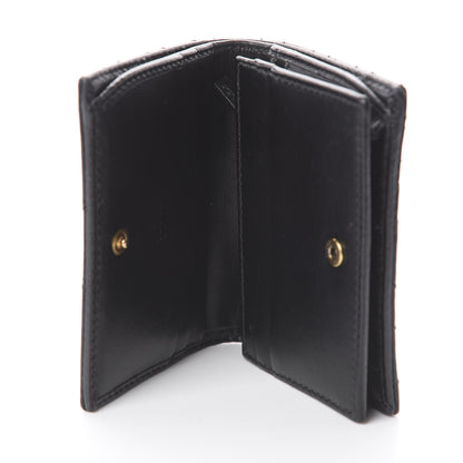 Gucci Calfskin Matelasse GG Marmont Card Case Wallet Black 4 of 5