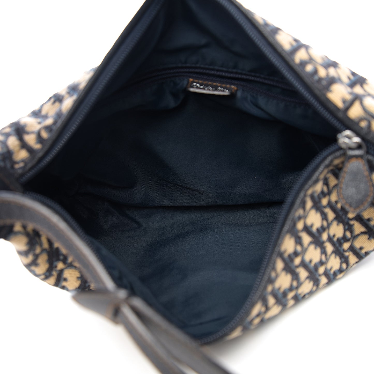 Monogram Buckle Hobo Navy Blue