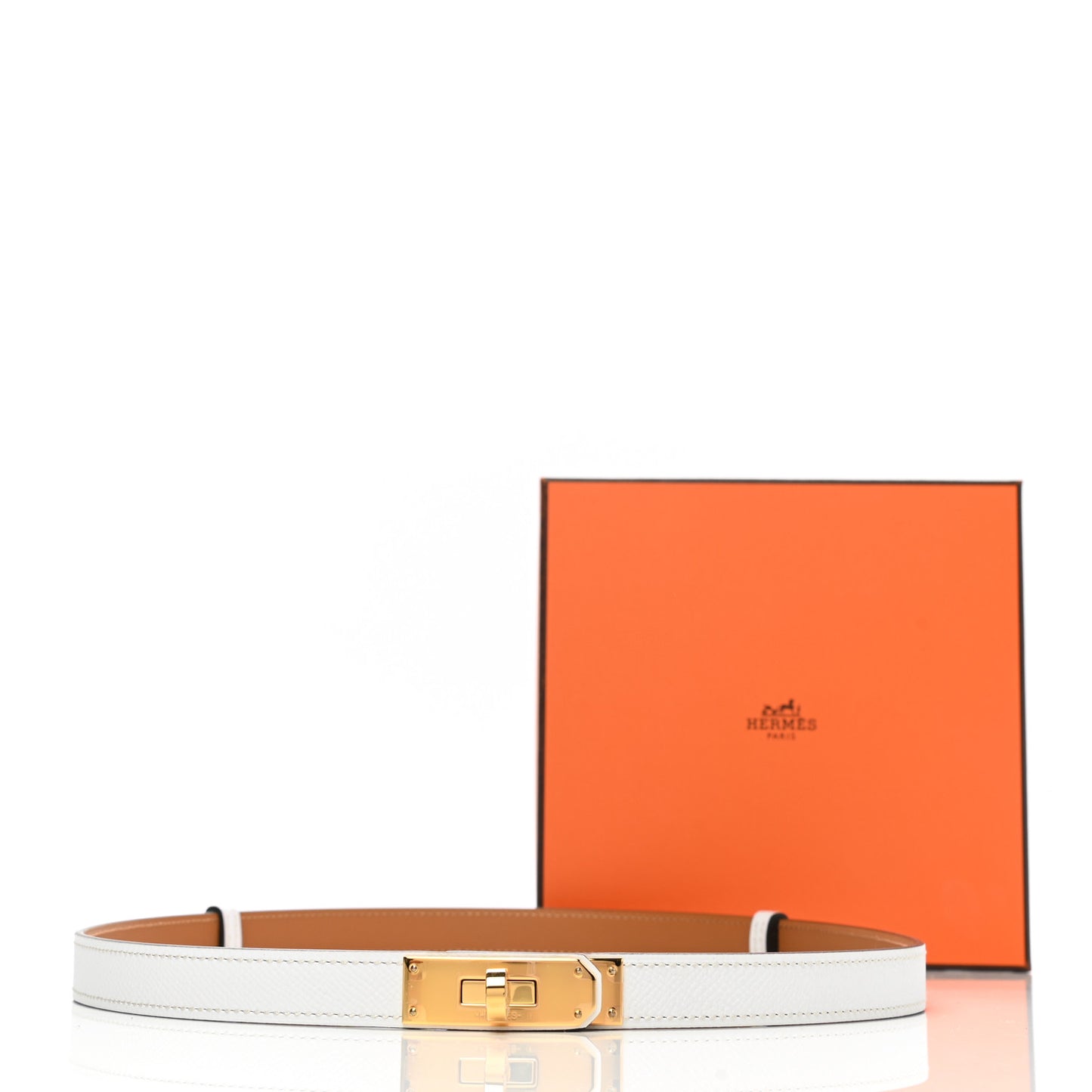 Epsom Kelly Belt White