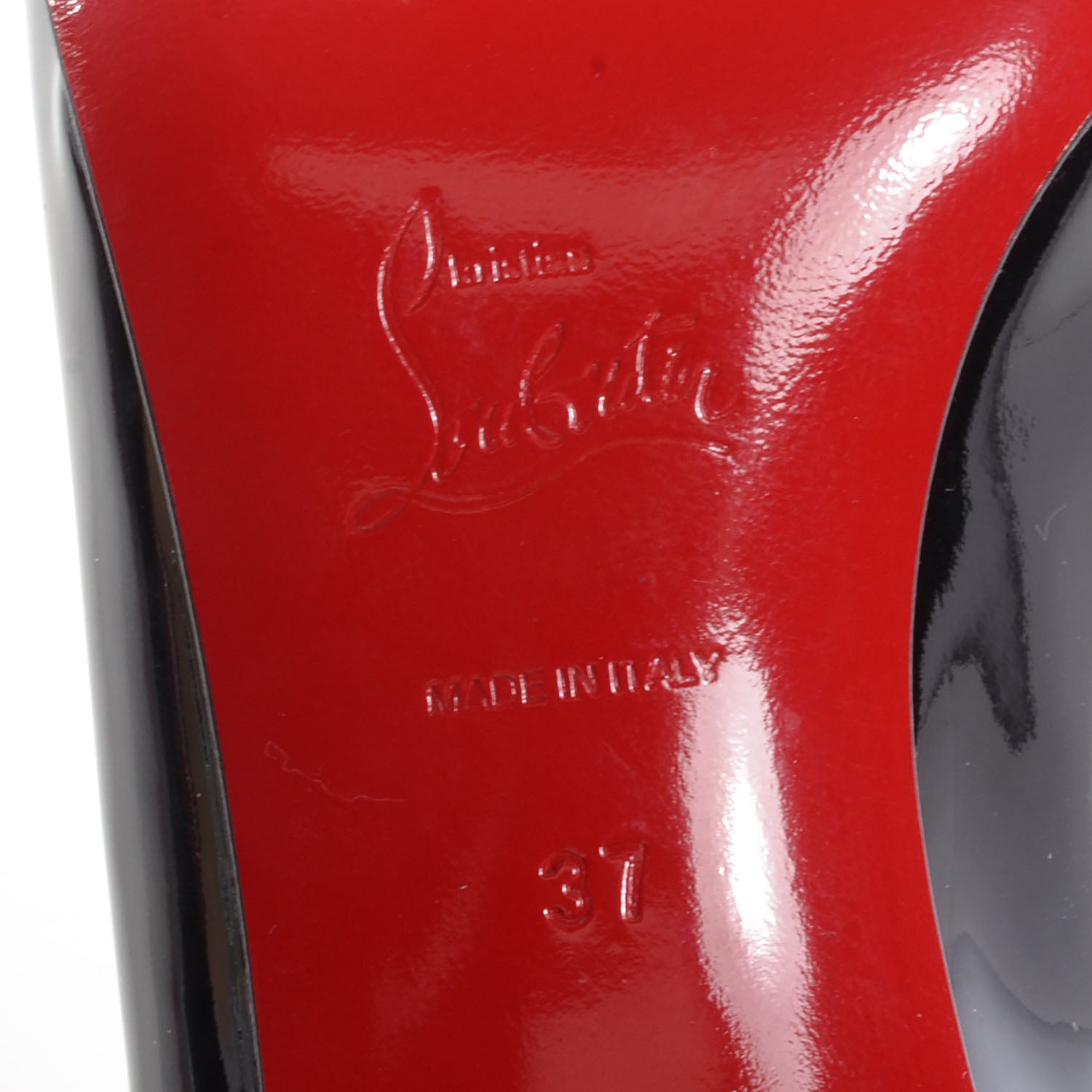 Christian Louboutin Patent Croisette 45 Pumps 37 Black 7 of 7