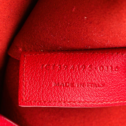 Saint Laurent Calfskin Large Shopping Tote Rouge Eros 8 of 10