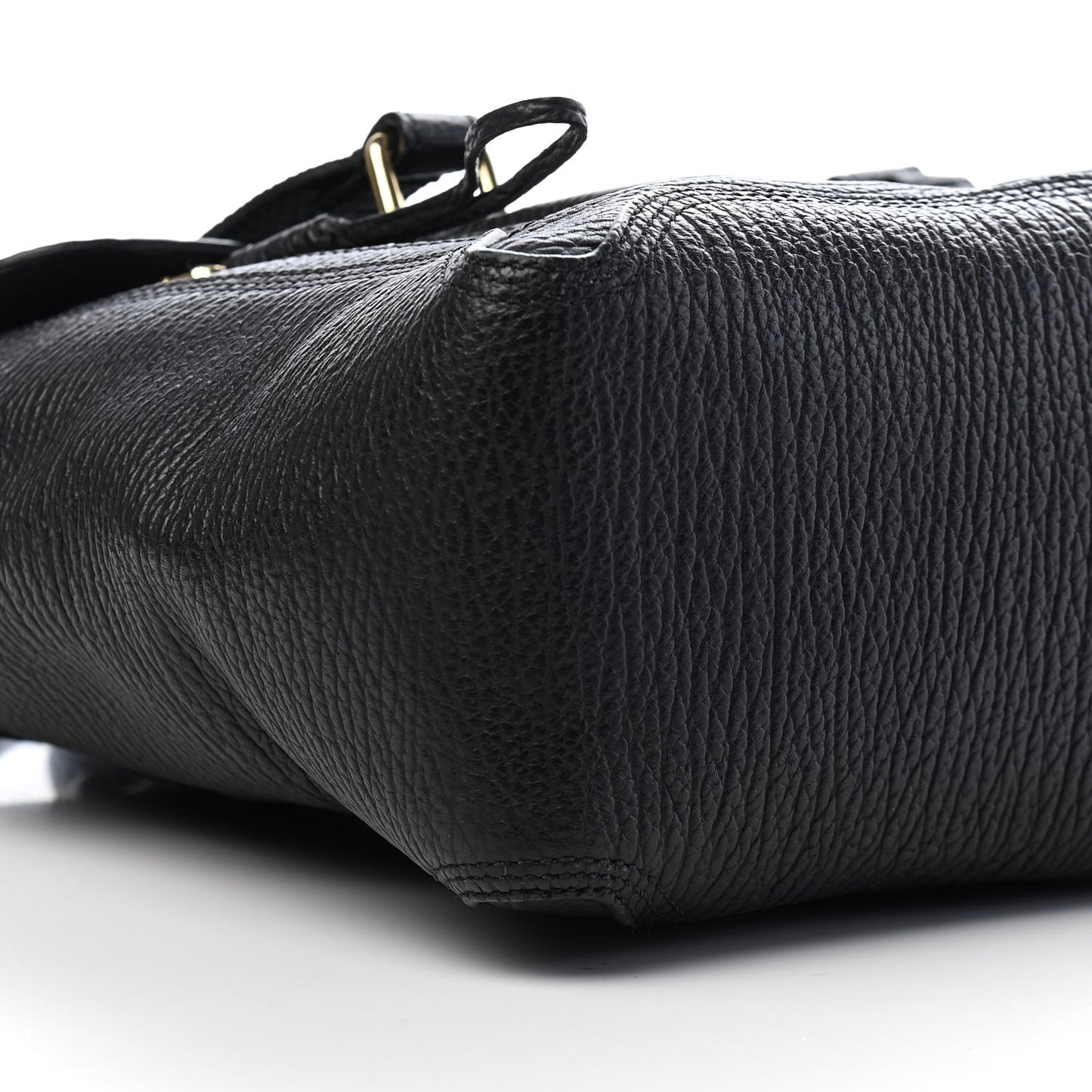 Textured Calfskin Medium Pashli Satchel Black