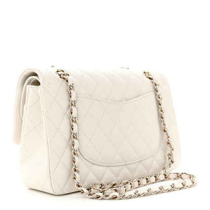Chanel Caviar Quilted Medium Double Flap White 3 of 13